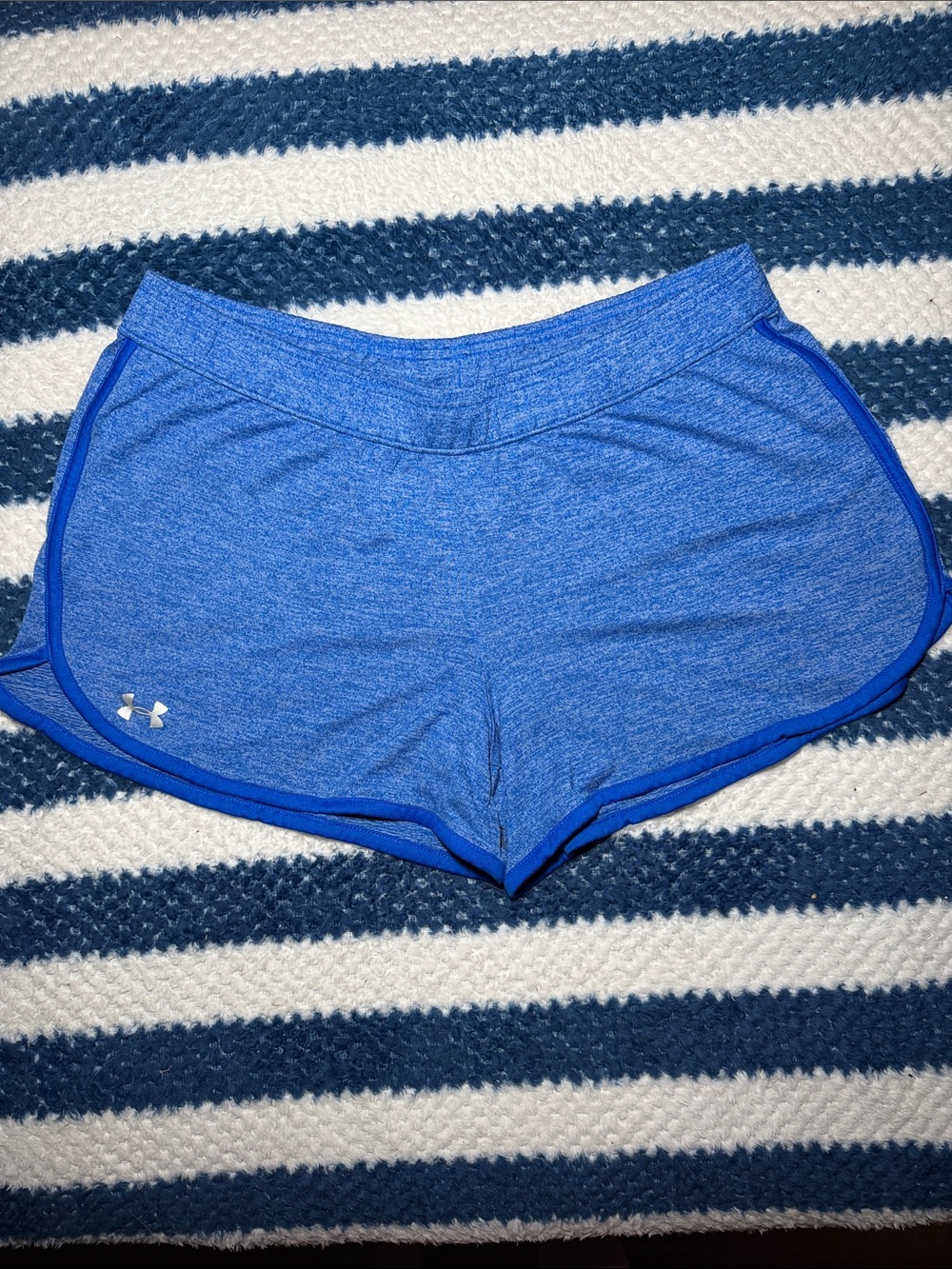 Under Armour Women's Royal Blue Athletic Shorts with Contrast Trim